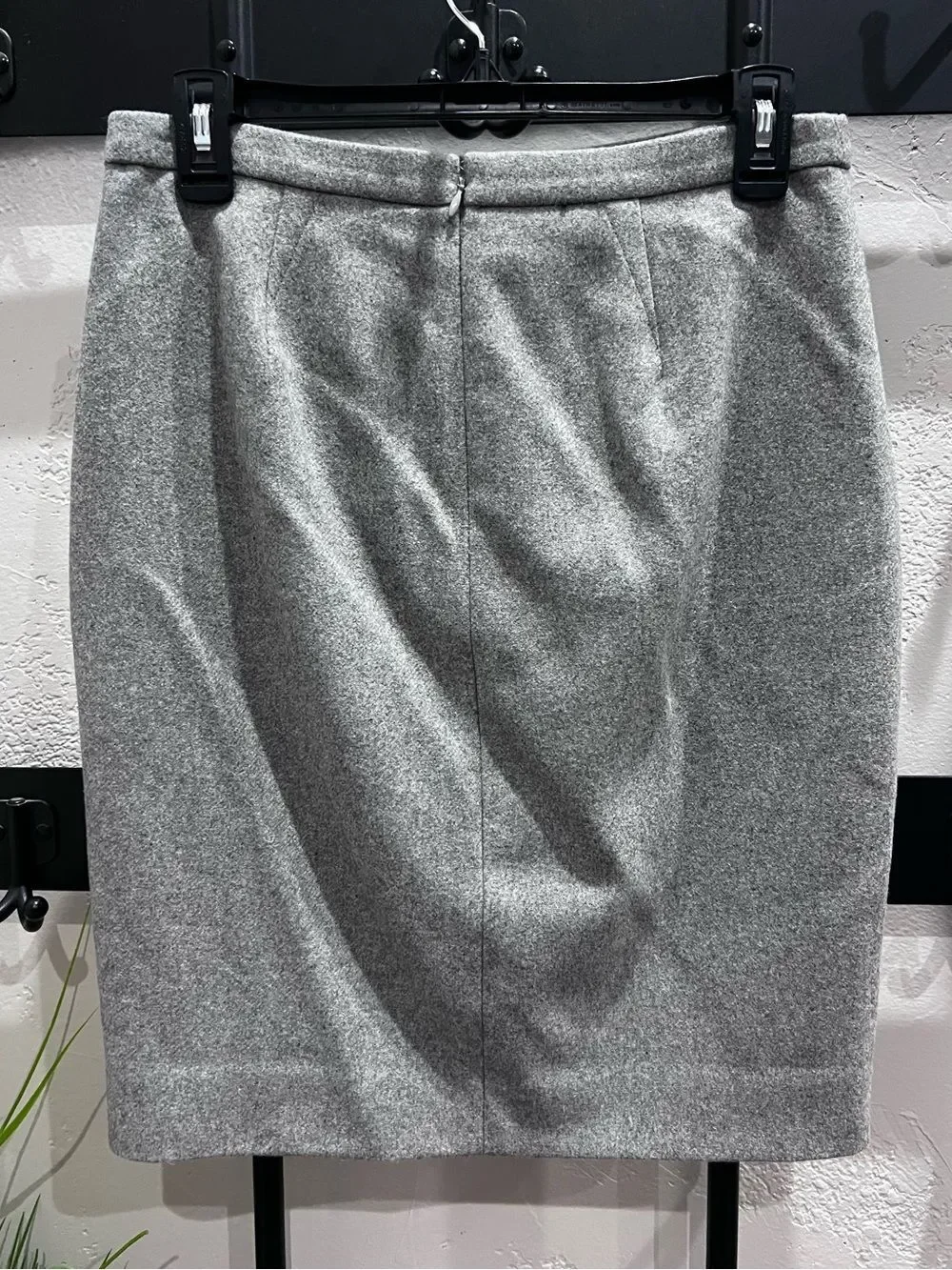 J.Crew Wool Pencil Skirt Light Grey Size 2